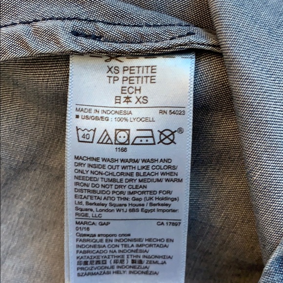 Gap Boho denim XS tank - Picture 4 of 4